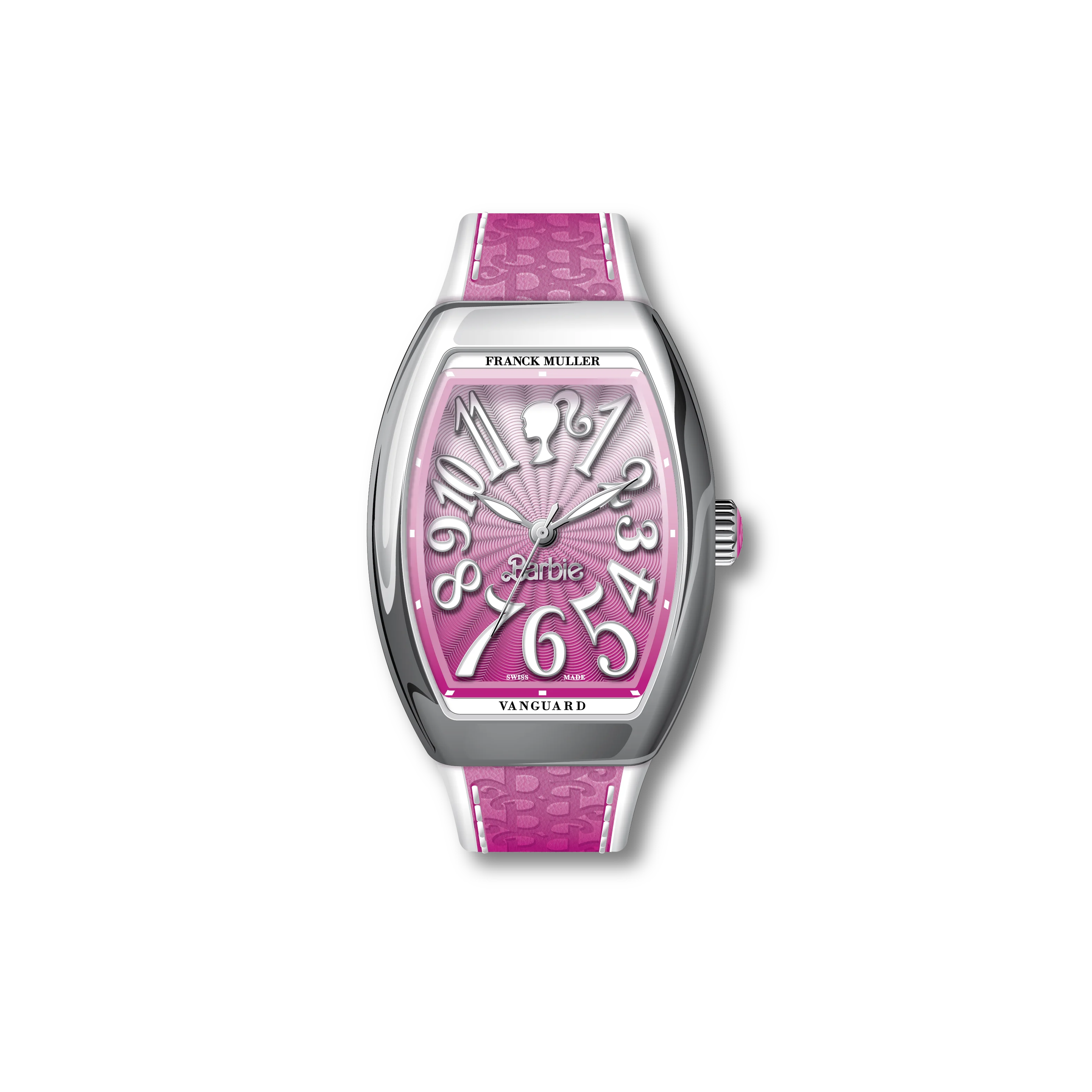 Franck Muller Barbie Pink Steel Watch