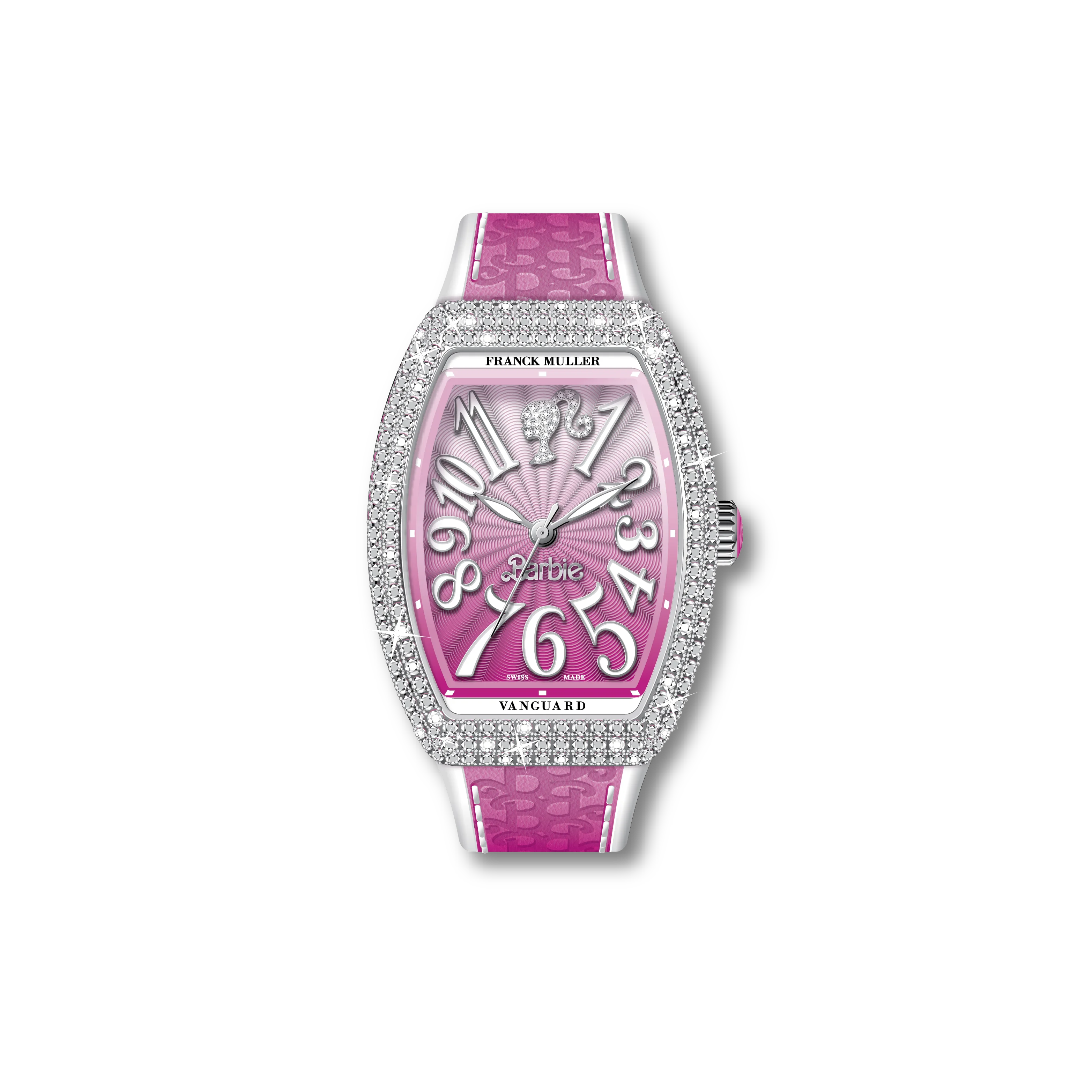 Franck Muller Barbie Pink Diamond Watch