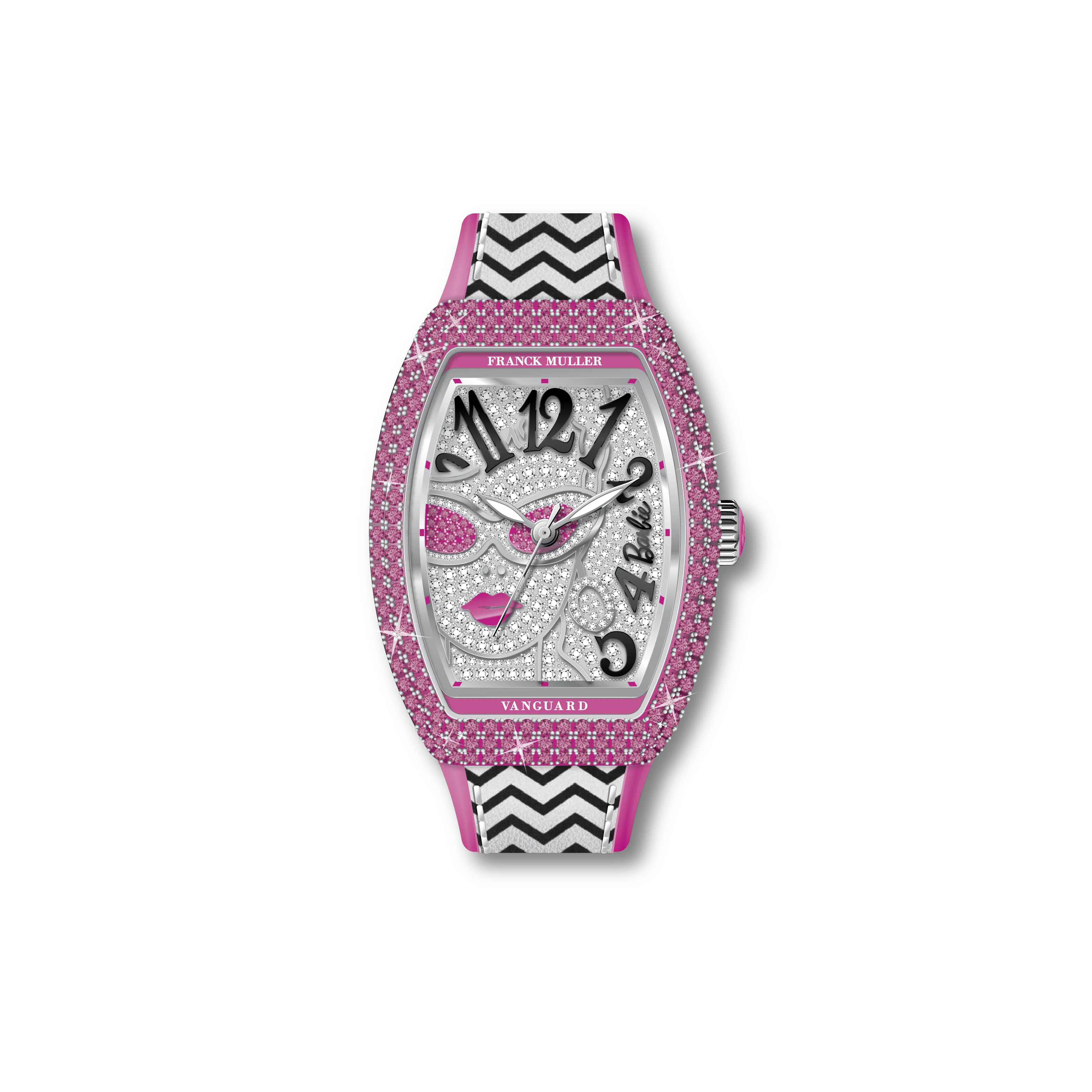 Franck Muller Barbie Vintage Sapphire-Diamond Watch