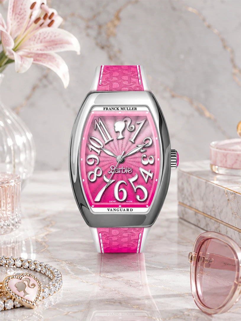Franck Muller Barbie Pink Steel Watch